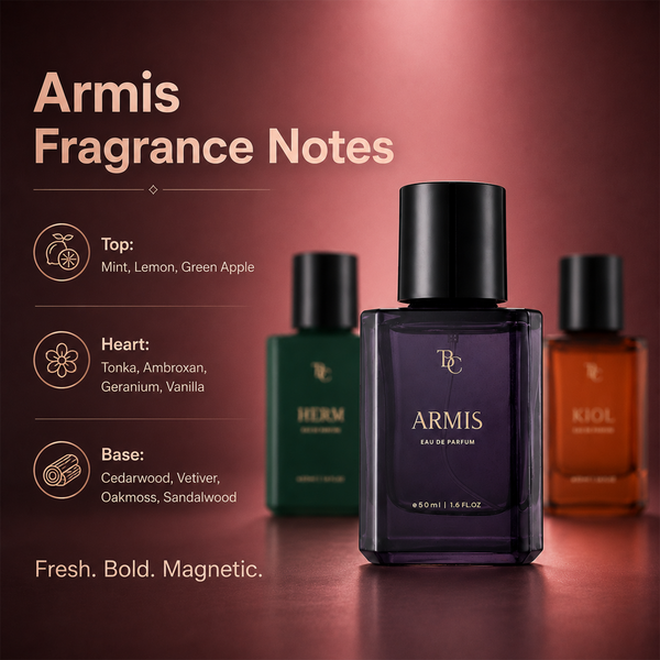 Unisex Icons Perfume Trio – Kiol + Armis + Herm The Bath & Care