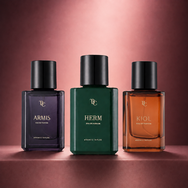 Unisex Icons Perfume Trio – Kiol + Armis + Herm The Bath & Care