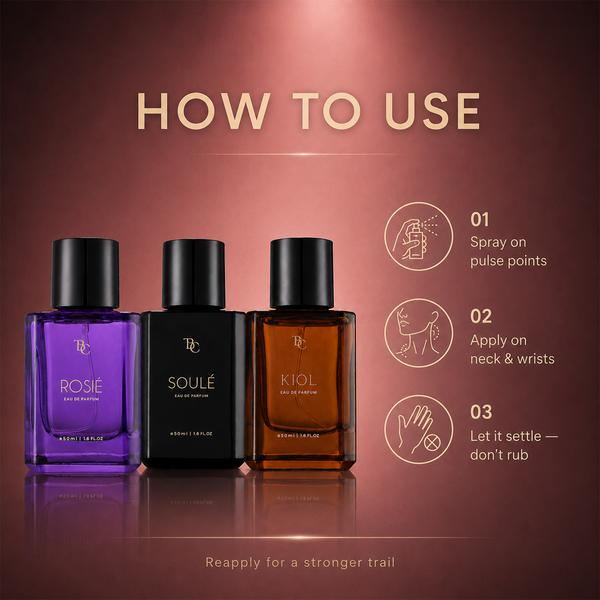 Date Night Perfume Trio – Soulé + Rosié + Kiol The Bath & Care
