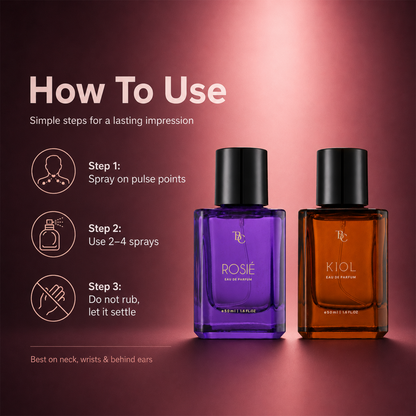 Soft & Bold Perfume Duo – Rosié + Kiol The Bath & Care