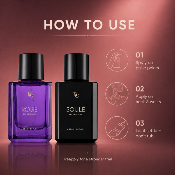 Her Luxury Perfume Duo – Soulé + Rosié The Bath & Care