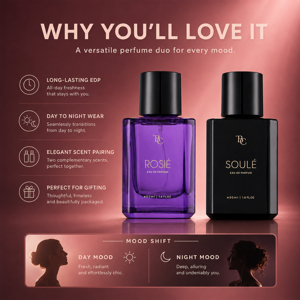 Her Luxury Perfume Duo – Soulé + Rosié The Bath & Care