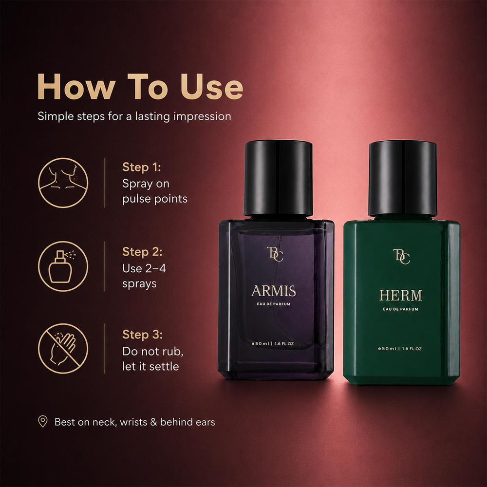 His Signature Perfume Duo – Armis + Herm The Bath & Care