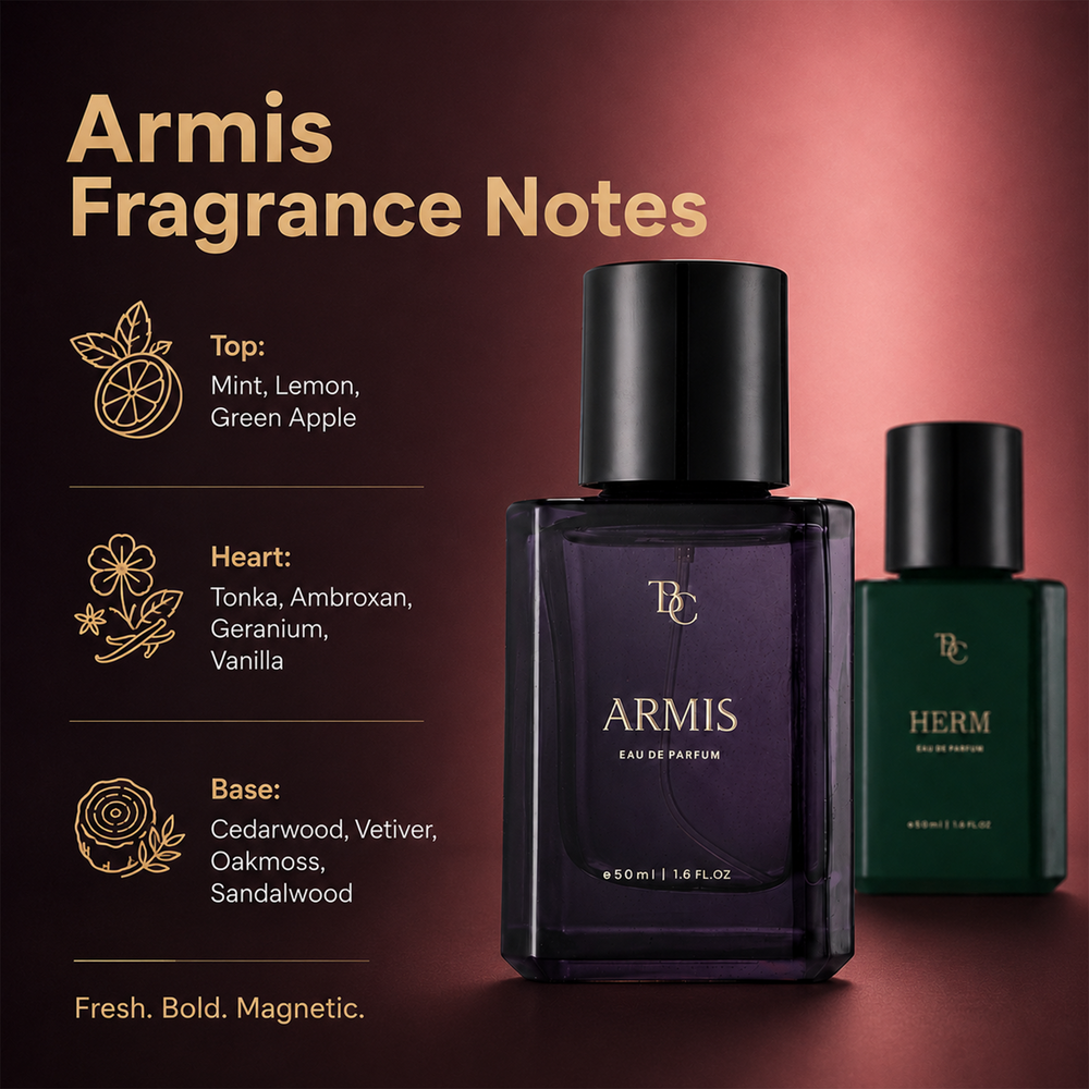 His Signature Perfume Duo – Armis + Herm The Bath & Care