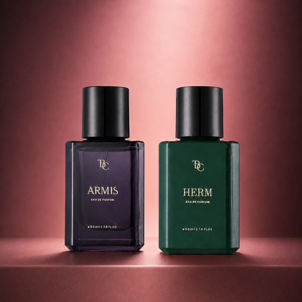 His Signature Perfume Duo – Armis + Herm The Bath & Care