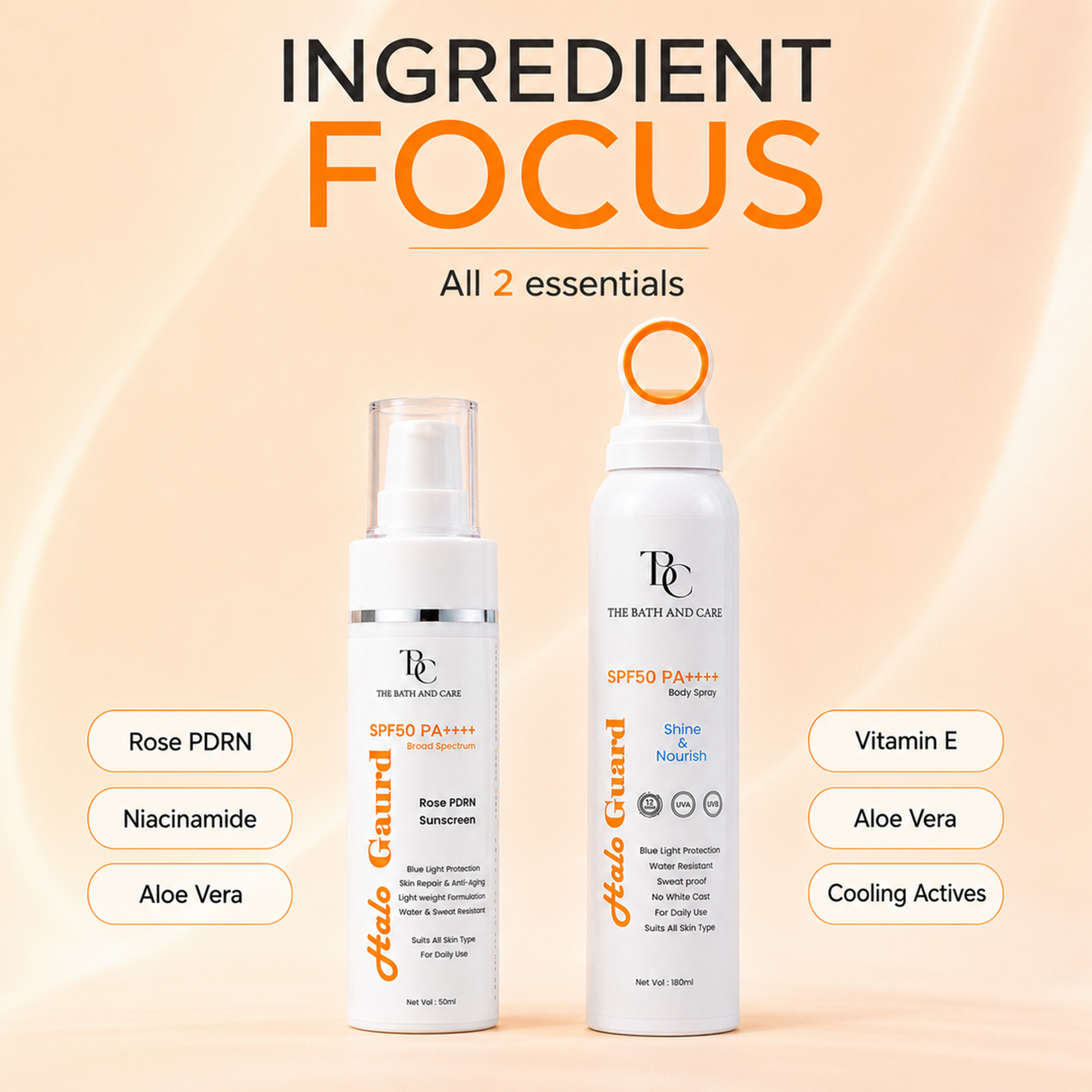 Sun + Spray Shield Combo TBC - The Bath and Care