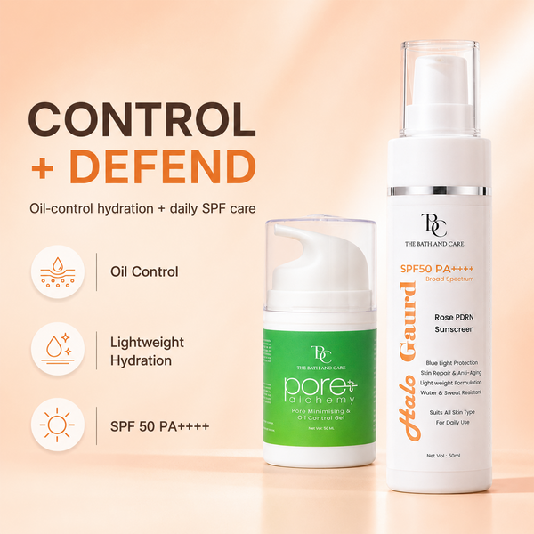Pack of Sunscreen and Pore Moisturiser The Bath and Care