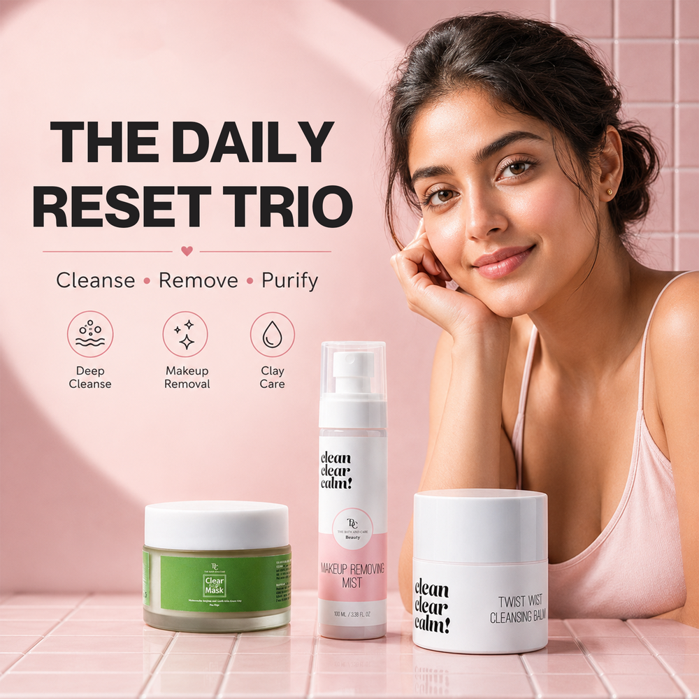 Makeup Off + Green Clay Glow TBC - The Bath and Care