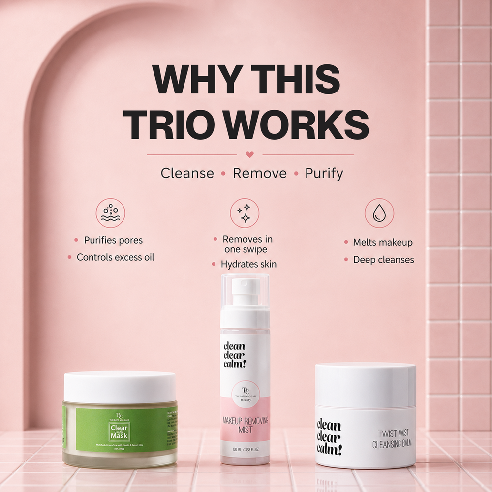Makeup Off + Green Clay Glow TBC - The Bath and Care