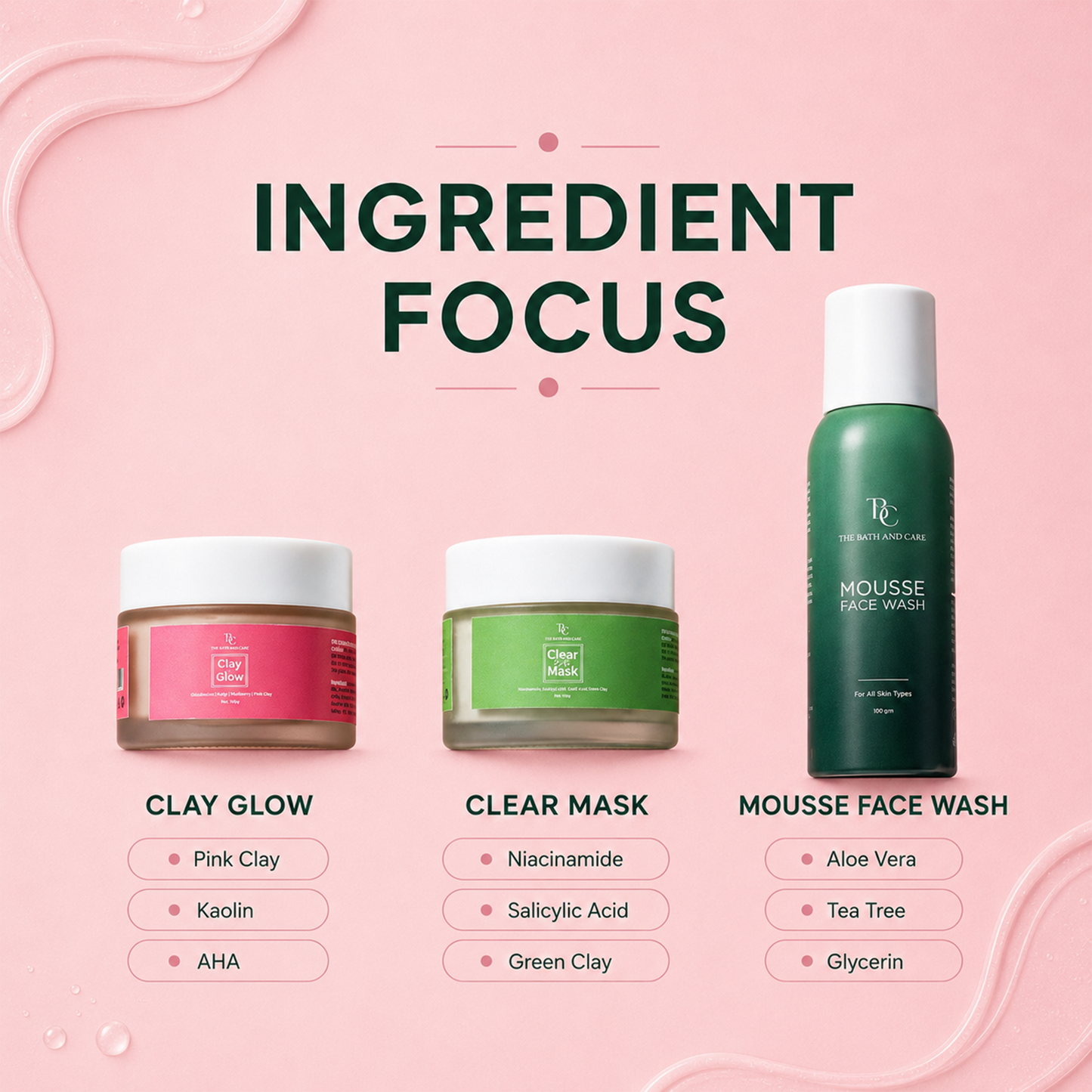 Clay Trio + Kaolin Cleanse TBC - The Bath and Care