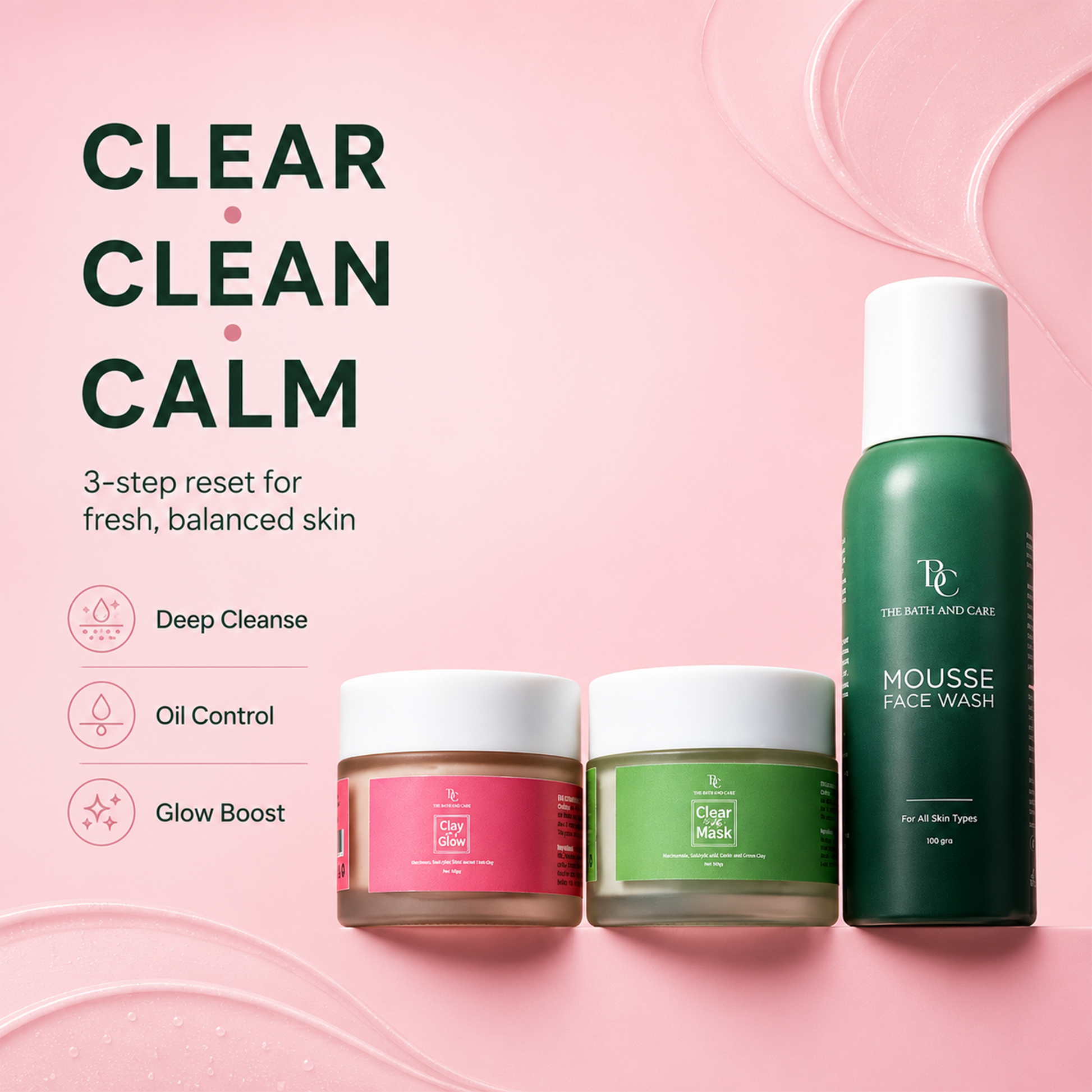 Clay Trio + Kaolin Cleanse TBC - The Bath and Care