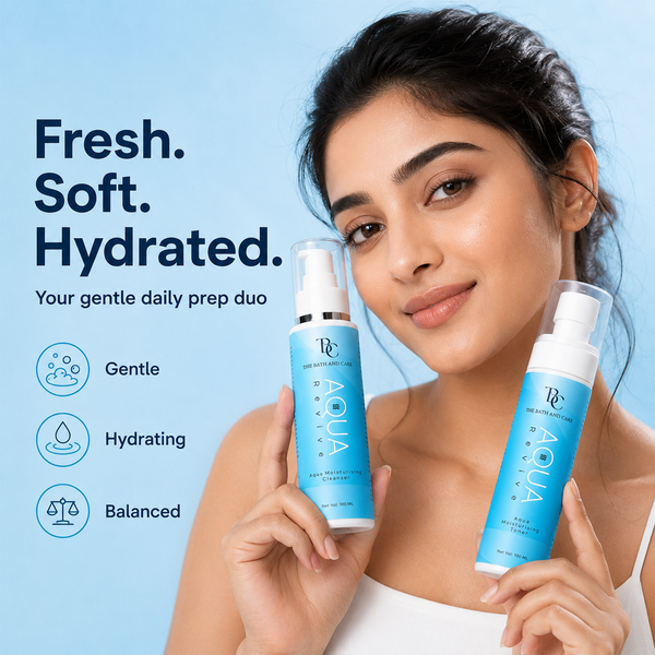 Aqua Moisturizing Cleanser + Toner Combo The Bath And Care