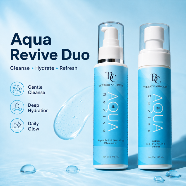 Aqua Moisturizing Cleanser + Toner Combo The Bath And Care
