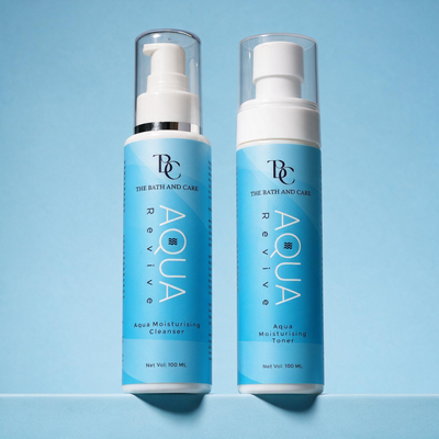 Aqua Moisturizing Cleanser + Toner Combo The Bath And Care