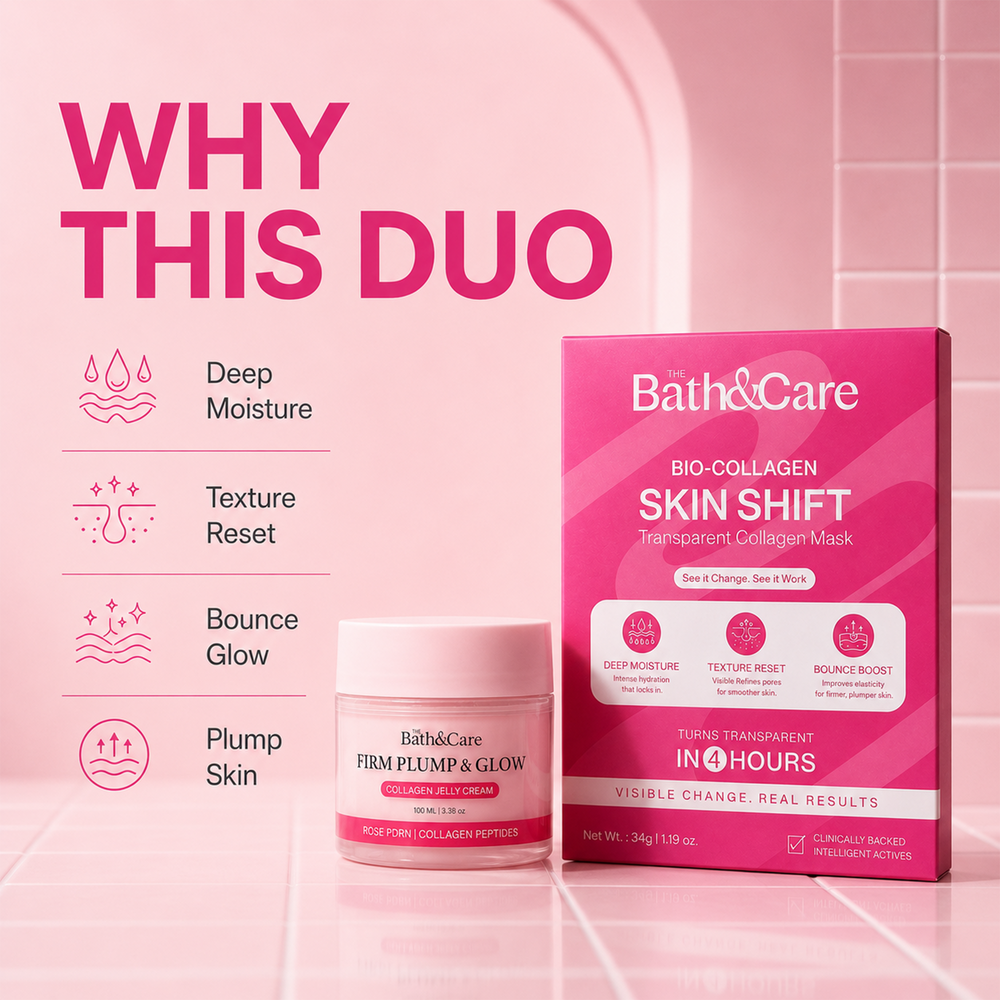 Firm Plump & Glow - Collagen Jelly Cream and Bio-Collagen Real Deep Mask The Bath and Care