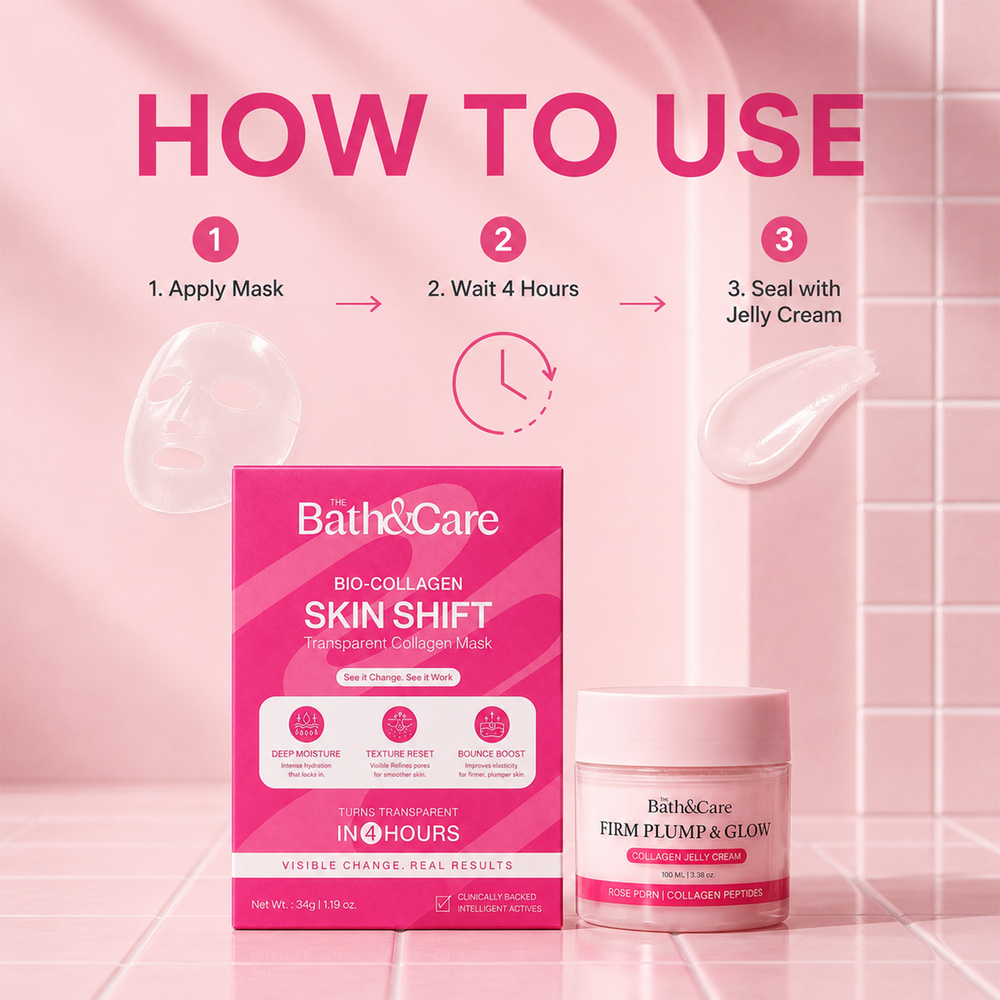Firm Plump & Glow - Collagen Jelly Cream and Bio-Collagen Real Deep Mask The Bath and Care