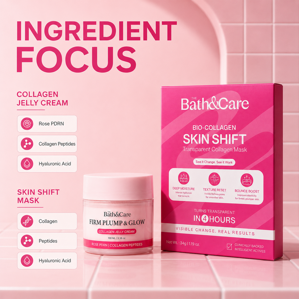 Firm Plump & Glow - Collagen Jelly Cream and Bio-Collagen Real Deep Mask The Bath and Care
