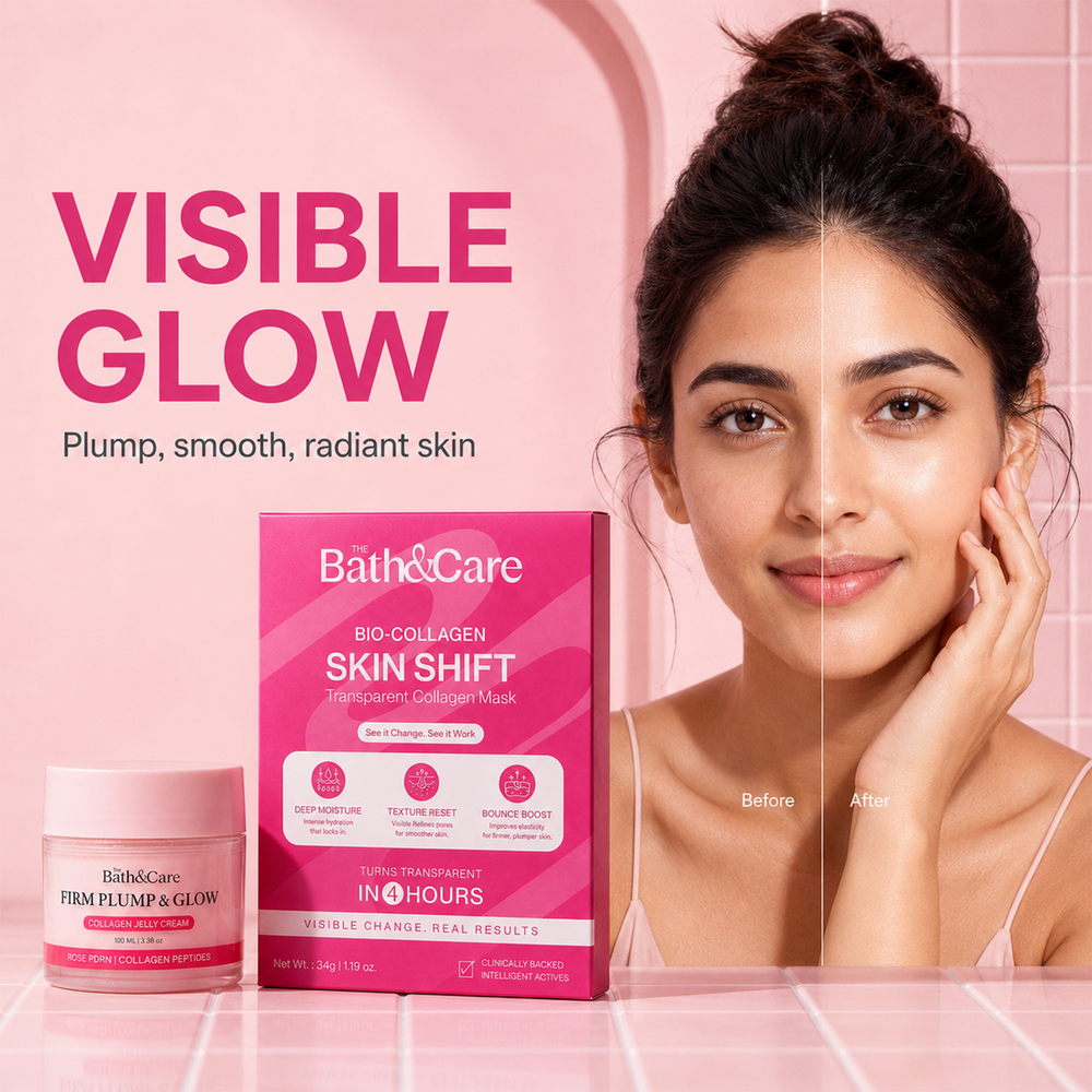 Firm Plump & Glow - Collagen Jelly Cream and Bio-Collagen Real Deep Mask The Bath and Care