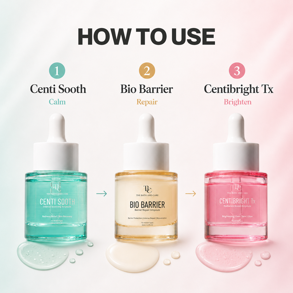 Brighten, Soothe & Repair Ampoule Trio – 3-Piece Set The Bath and Care
