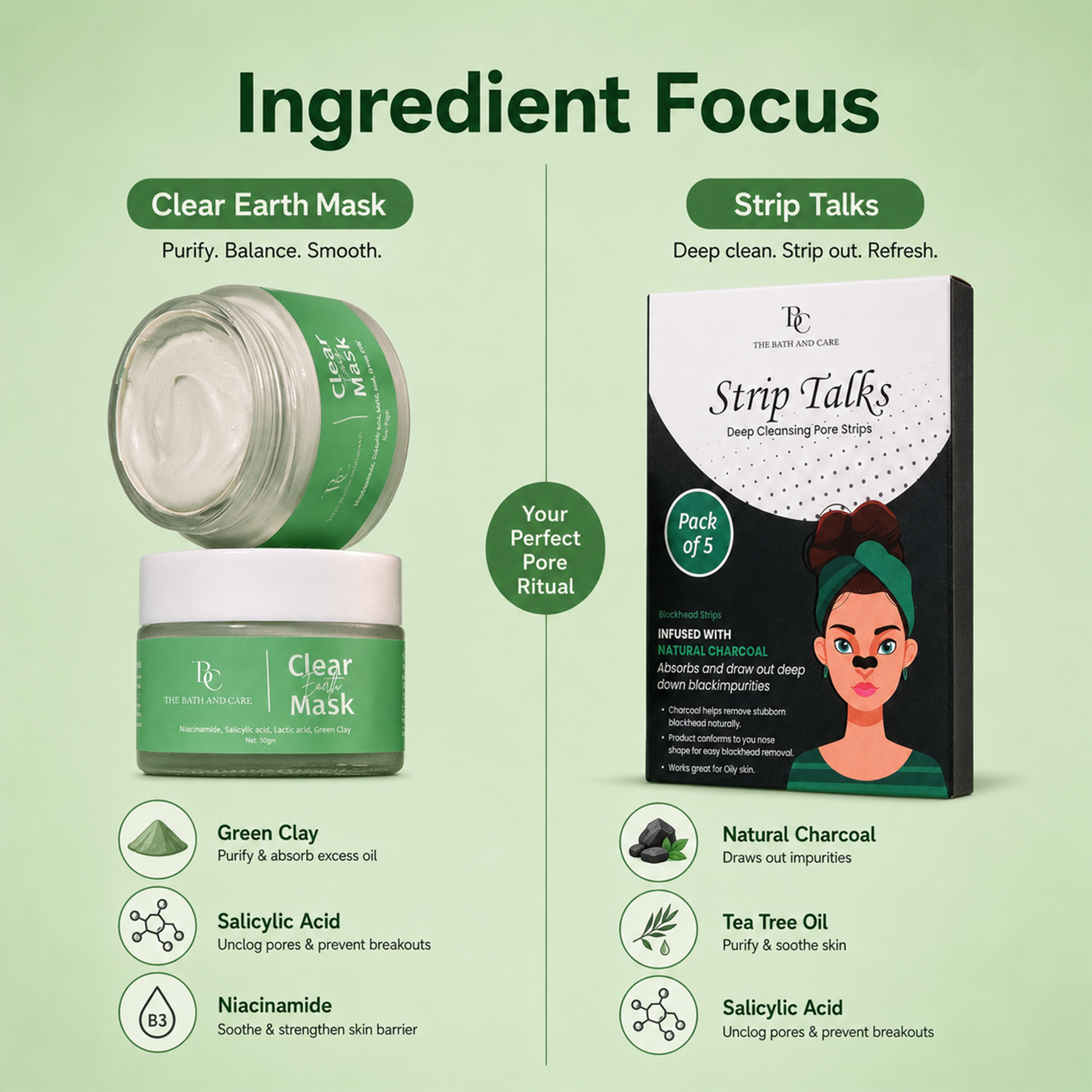 Deep Pore Detox Combo TBC - The Bath and Care
