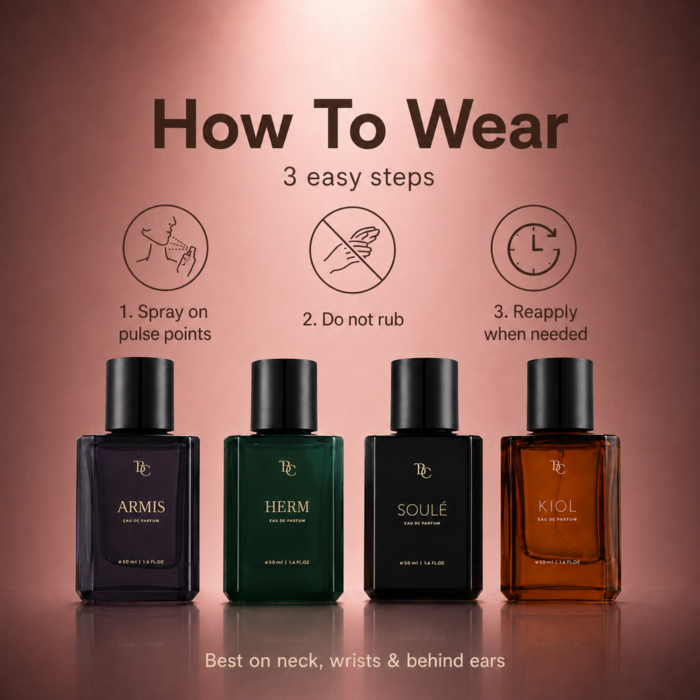 Pack Of 4 Perfumes (Rosié, Herm, Soulé, Armis) The Bath and Care