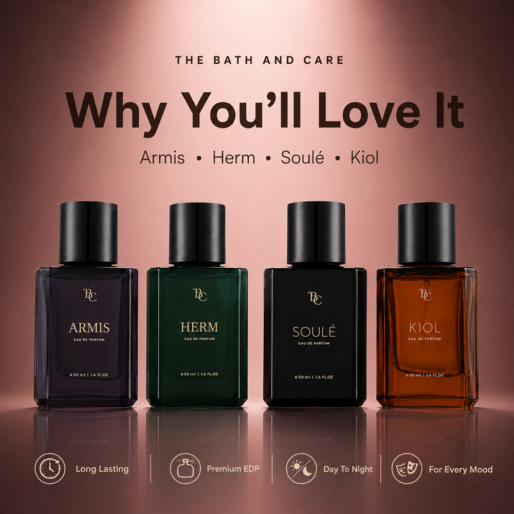 Pack Of 4 Perfumes (Rosié, Herm, Soulé, Armis) The Bath and Care