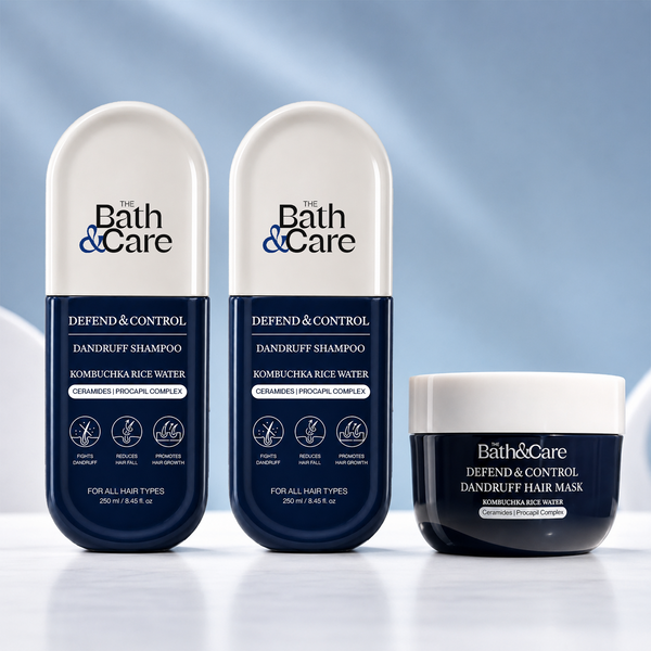 COMBO of 2 DEFEND AND CONTROL Hair Shampoo + DEFEND AND CONTROL Hair Mask The Bath and Care