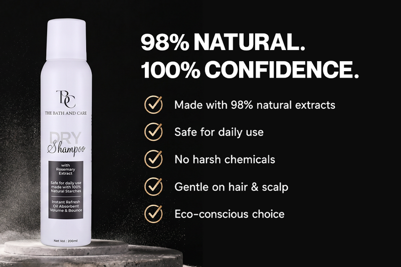 Rosemary Waterless Dry Shampoo for Oily Scalp & Instant Refresh | 200ml