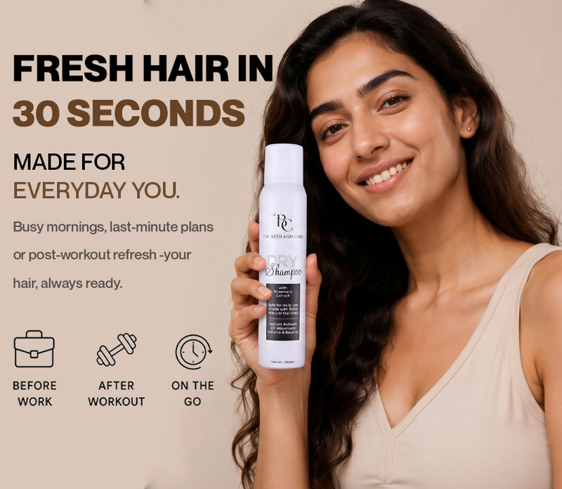 Rosemary Waterless Dry Shampoo for Oily Scalp & Instant Refresh | 200ml