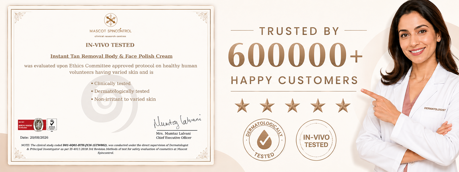 Instant Tan Removal Cream – Bath & Care Body & Face Polish | Kojic Acid, Glutathione & Hydrogen Peroxide, Reduces Tan under 20 Minutes (125g)