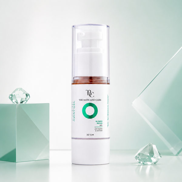 Acne Away Gel â€“ Anti Acne Face Gel with Aloe Vera, Tea Tree, Clove Oil, Peptides & Ceramides The Bath and Care
