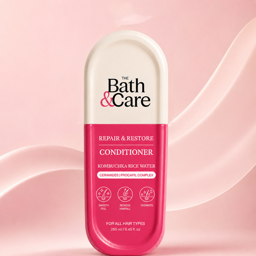 Kombuchka Rice Water Conditioner for Dry and Damaged Hair with Ceramides & Peptides - Repair & Restore The Bath and Care