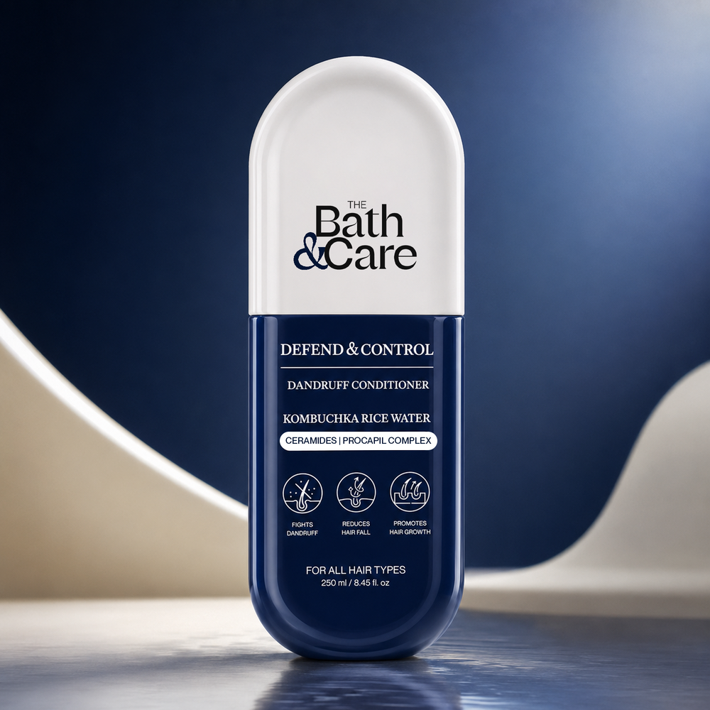Kombuchka Rice Water Conditioner - Defend and Control Anti-Dandruff Conditioner, Reduce Scalp Flakes & Excess Oil The Bath and Care