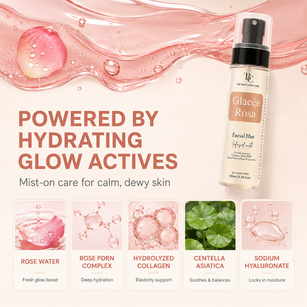 Glacee Rose Hydrating Facial Mist & Toner The Bath and Care