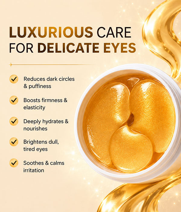Gold E-Care Hydrogel Under-Eye Patches for Dark Circles & Puffiness
