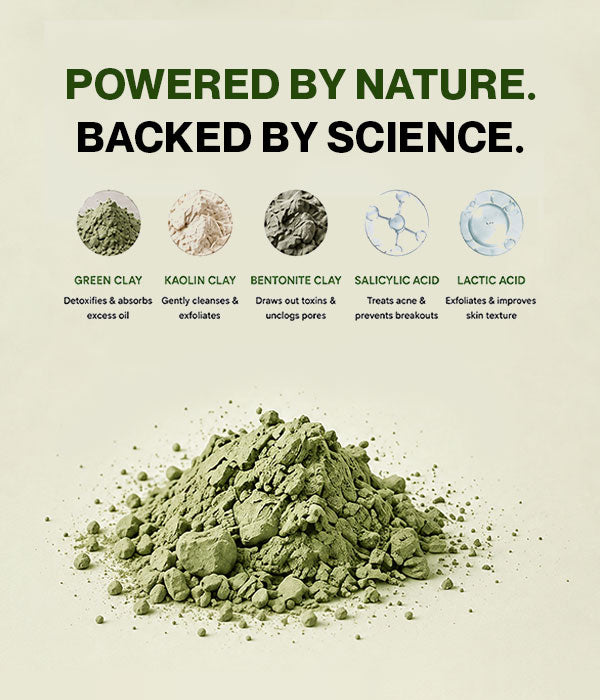 Clear Earth Glow Green Clay Anti-Acne Face Mask