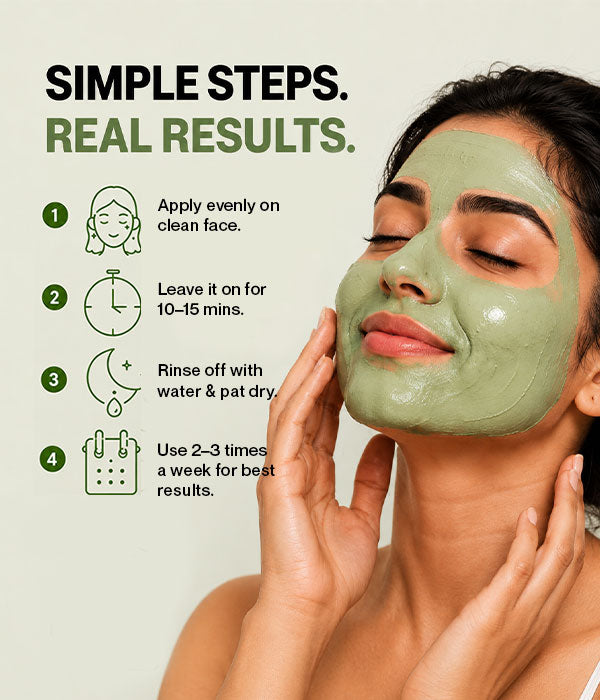 Clear Earth Glow Green Clay Anti-Acne Face Mask