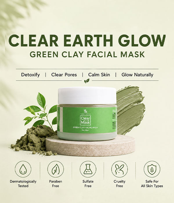 Clear Earth Glow Green Clay Anti-Acne Face Mask