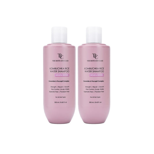KOMBUCHKA RICE WATER SHAMPOO - REPAIR & RESTORE Pack Of 2 The Bath and Care