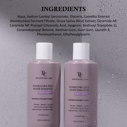 KOMBUCHKA RICE WATER SHAMPOO – REPAIR & RESTORE The Bath and Care