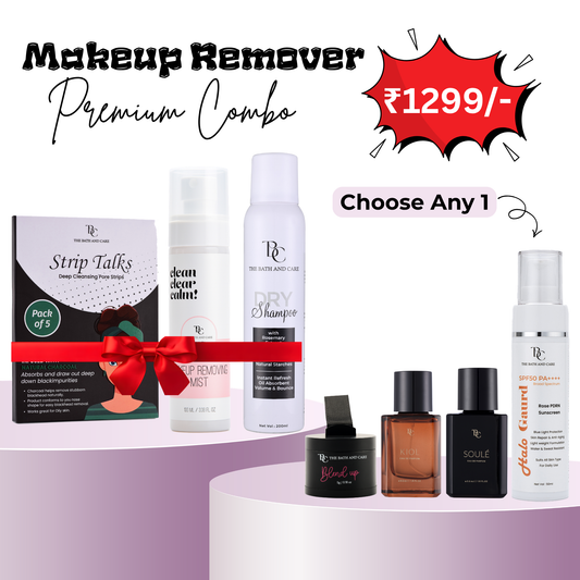 1 Makeup Remover Mist + 1 Nose Strips + 1 Dry Shampoo + 1 Best Seller @ 1299/- The Bath and Care