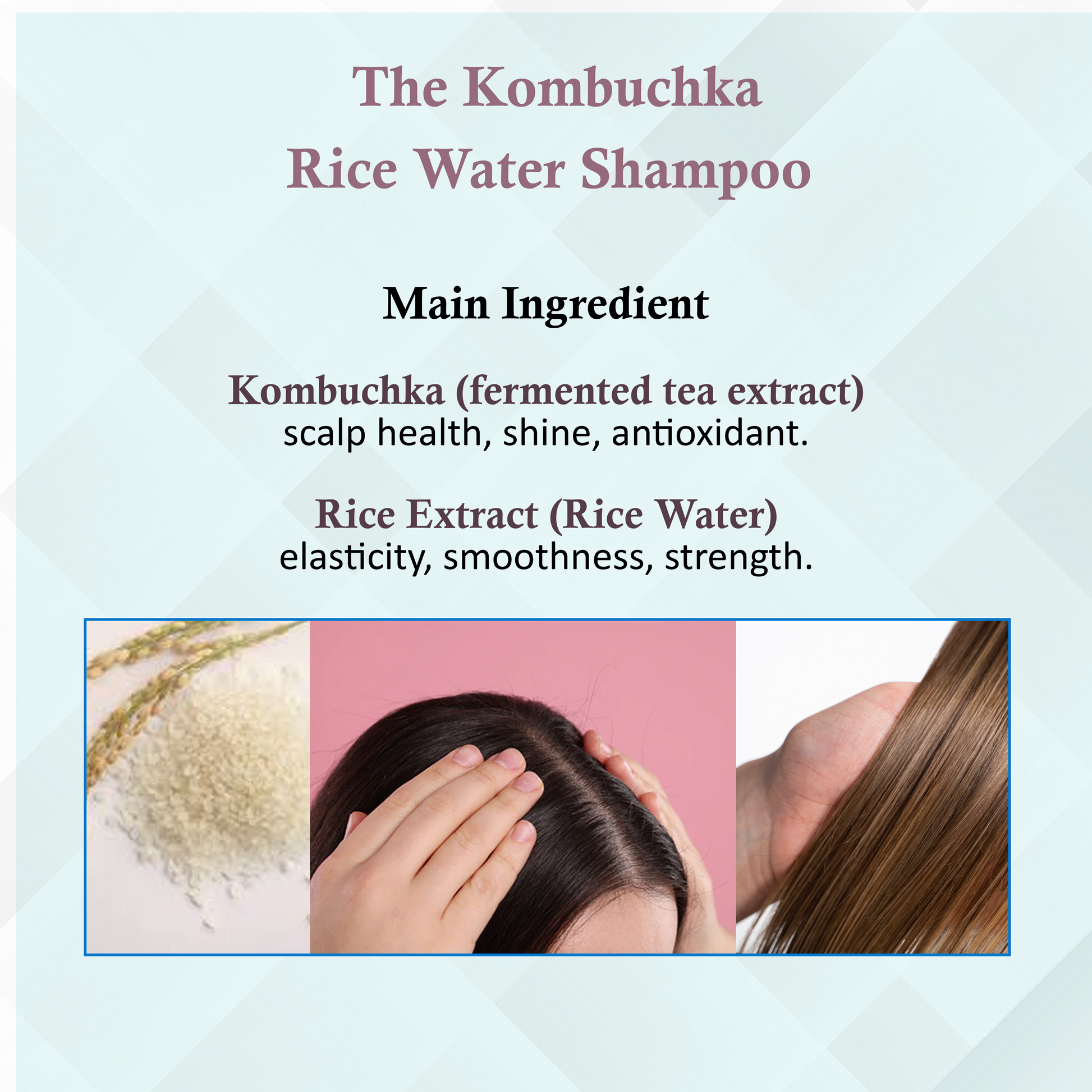 KOMBUCHKA RICE WATER SHAMPOO – REPAIR & RESTORE The Bath and Care
