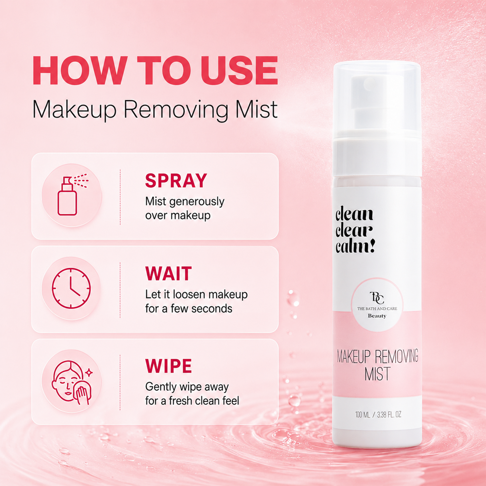 Makeup Remover Mist for Quick, Gentle Cleansing The Bath and Care