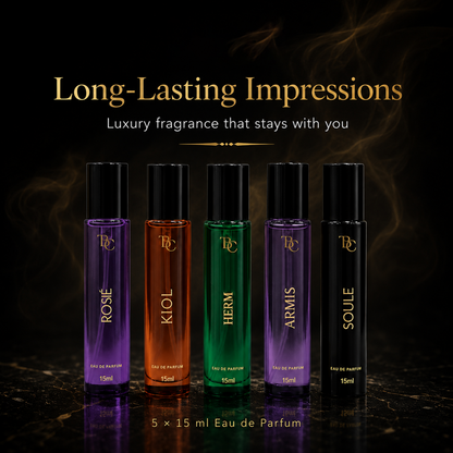 Pack of 5 Mini Perfumes The Bath and Care