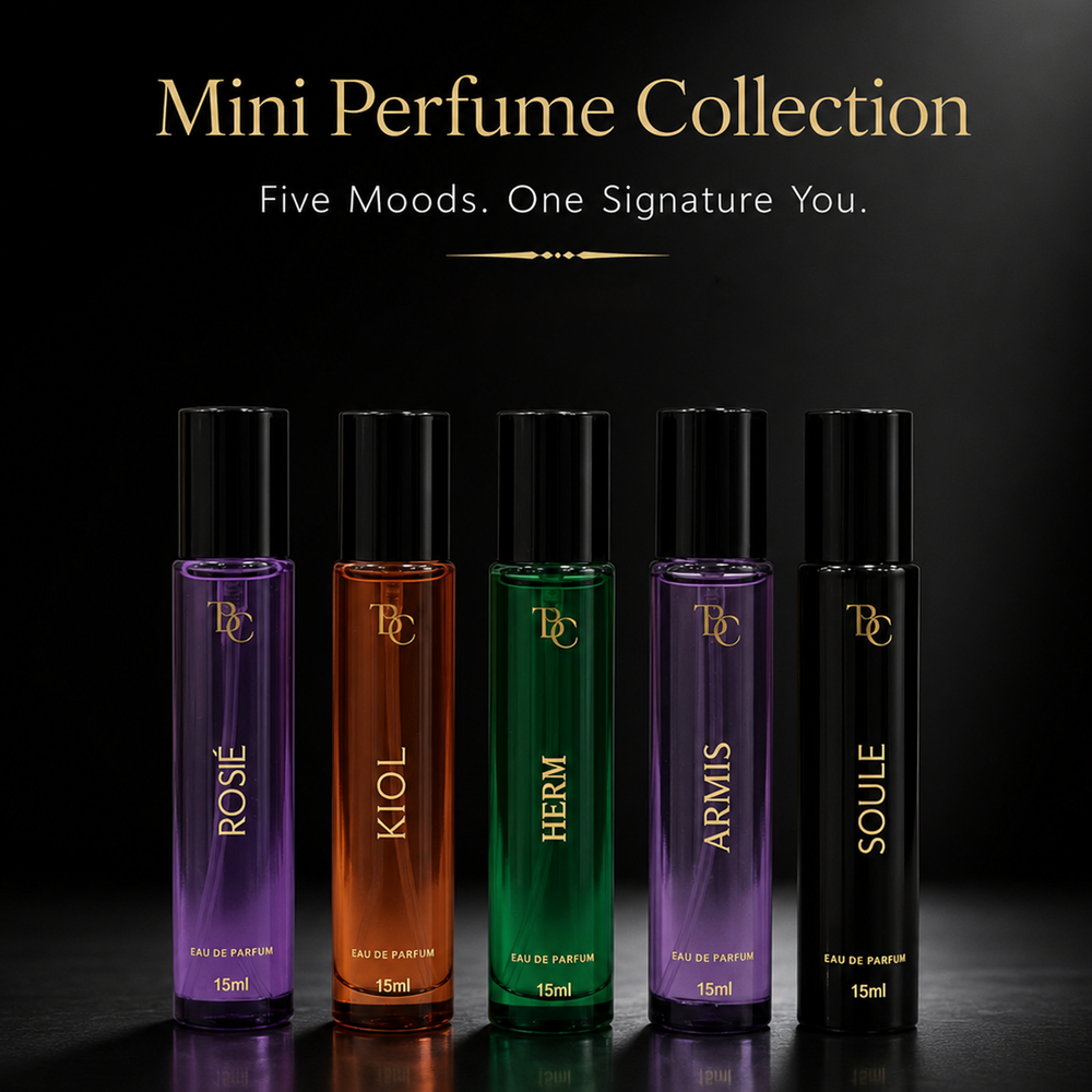 Pack of 5 Mini Perfumes The Bath and Care