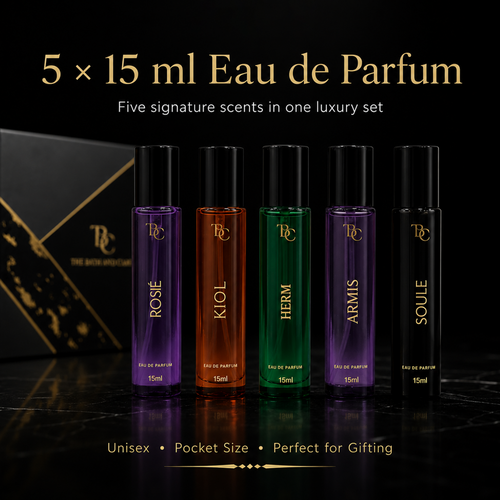 Pack of 5 Mini Perfumes The Bath and Care