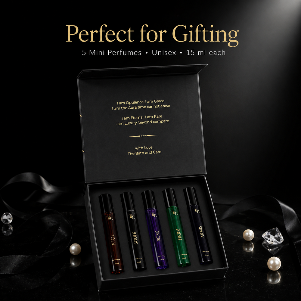 Pack of 5 Mini Perfumes The Bath and Care