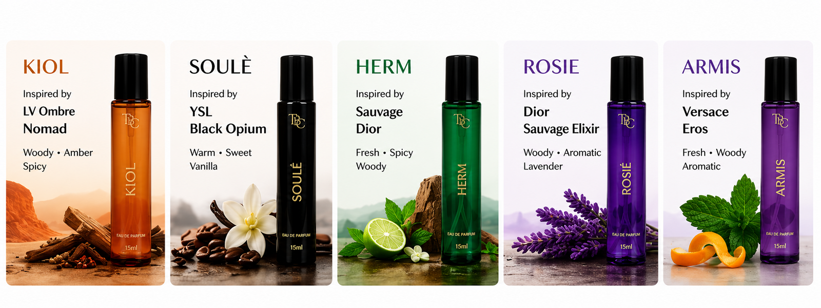 Five Moods Perfume Discovery Set – 5 × 15 ml