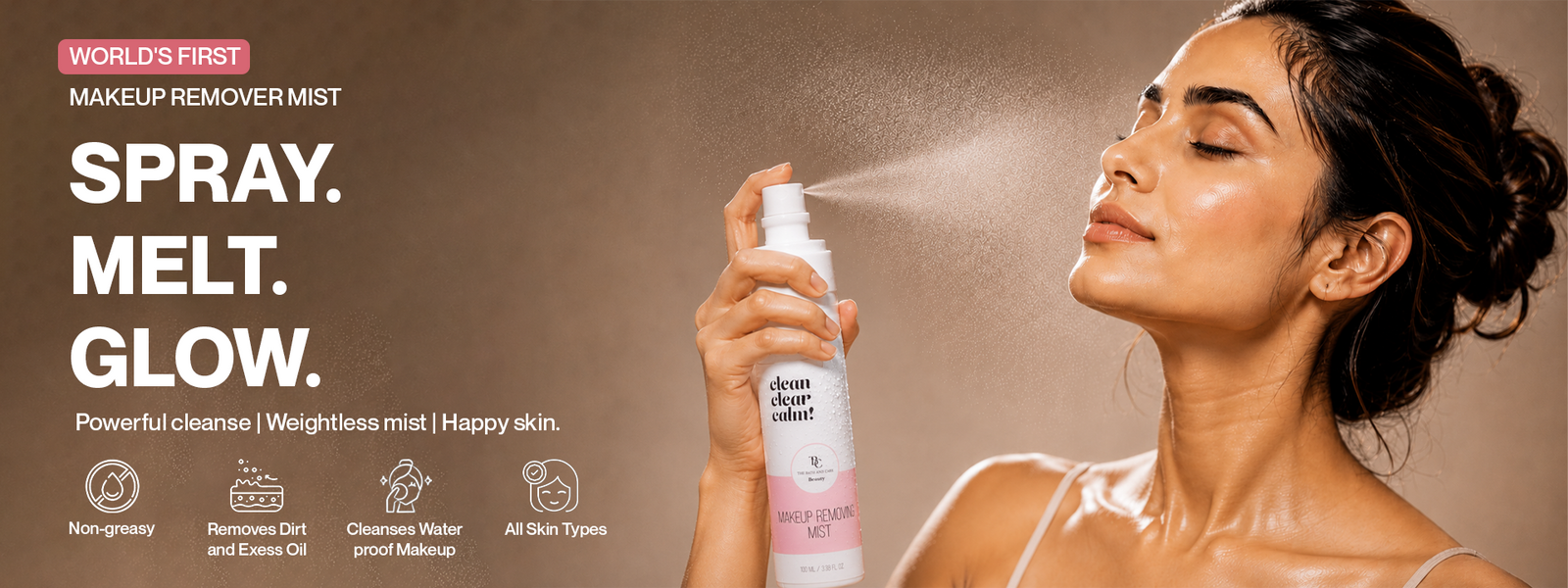 Makeup Remover Mist for Quick, Gentle Cleansing