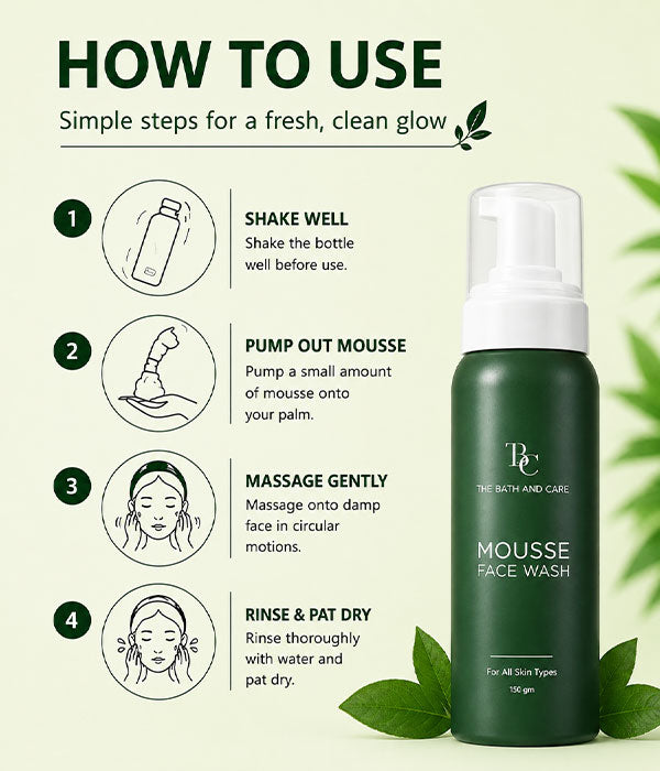 Mousse Face Wash with Kaolin & Chamomile